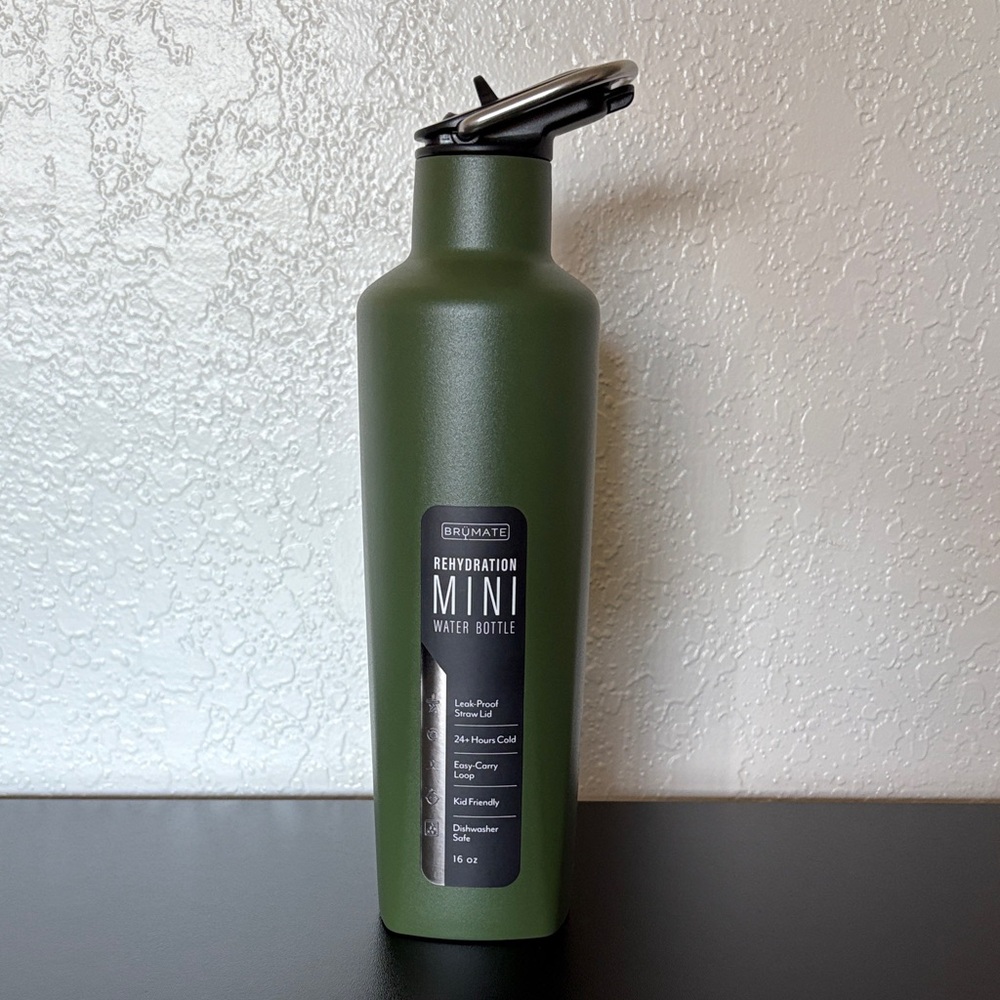 Brumate Rehydration Mini Water Bottle OD Green